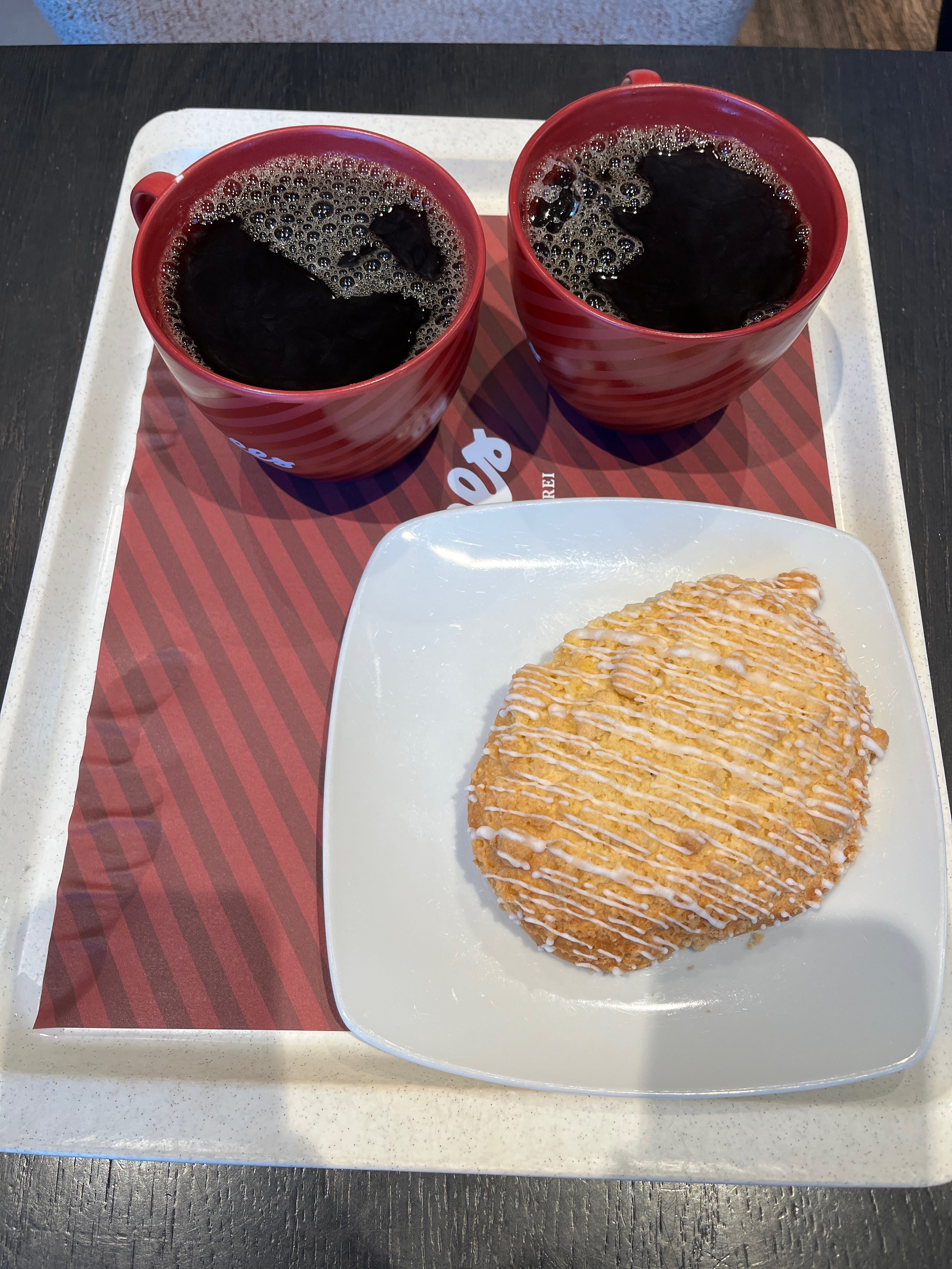 morning in the car and morning coffee